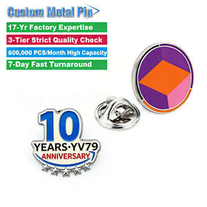 Pins de Solapa de Esmalte Personalizados, Directo de Fábrica, de Metal con Logotipo Personalizado para Regalos de Eventos - Product Image 2