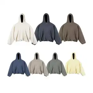 500 gsm французский махровый плотный 100% хлопковый пуловер с капюшоном унисекс от производителя одежда мужская негабаритная Толстовка на заказ