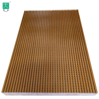 TianGe Langue verticale et studio d'enregistrement insonorisant en Mdf à rainure en V Panneaux acoustiques en bois insonorisé avec feutre