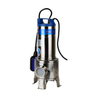 Pompe submersible électrique de puisard d'eaux d'égout d'acier inoxydable et de fer de chats avec l'interrupteur de flotteur