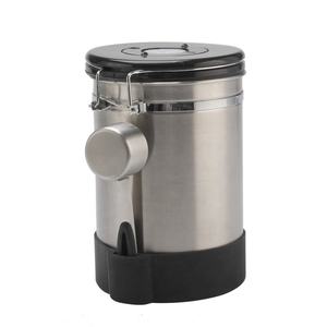 กระป๋องกาแฟพร้อมช้อนและฐานซิลิโคน กระป๋องเก็บกาแฟแบบสุญญากาศสำหรับเอสเพรสโซ - Product Image 6