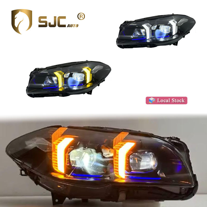 Sjc Snake-Eye LED Headlight Assembly For BMW 5 Series F10 2011-2017 LED DRL
