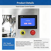 Machine de remplissage et de bouchage rotative entièrement automatique pour sachets à bec verseur, remplisseuse de sachets verticaux pour liquides visqueux et semi-fluide, équipement de remplissage de pâtes