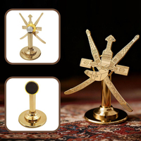 Trophée de bureau en métal plaqué or, ornement culturel arabe, souvenir de la Journée nationale des Émirats arabes unis, Oman et l'Arabie Saoudite, pour entreprises et événements personnalisés