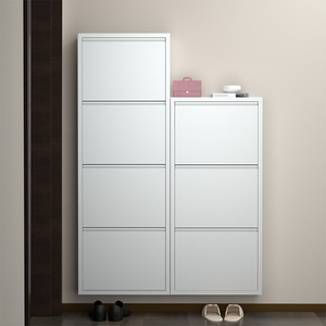 Armoire à <span class=keywords><strong>chaussures</strong></span> en métal à 3/4 tiroirs armoire à <span class=keywords><strong>chaussures</strong></span> en acier étagère à <span class=keywords><strong>chaussures</strong></span> étroite armoire de rangement pour couloir de maison vente en gros - Product Image 3