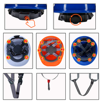 Casques de sécurité ventilés en forme de V de haute qualité, casque de protection pour la tête, chantier de construction, casque respirant en PP