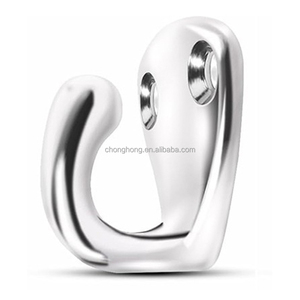 Gancho de pared metálico de alta resistencia para exteriores, gancho para <span class=keywords><strong>colgar</strong></span> abrigos, ganchos de tornillo, ojo de acero inoxidable SUS316 marino, gancho para defensa. - Product Image 1