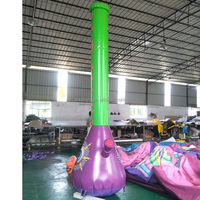 Qiao — perruques gonflables géantes de 11,5 pieds, Logo personnalisé, réplique de rechange pour publicité de magasin de fumée, airsoft à rayures