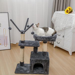 Penjualan terlaris grosir kayu ukuran besar hewan peliharaan rumah menara Kondominium pohon kucing - Product Image 6