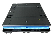 Heavy Duty Étanche Pliable Ondulé automobile autopack soin emballage en Plastique Kicker Box avec chariot élévateur Palette et Couvercle
