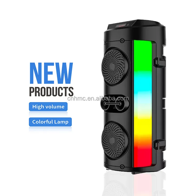 ZQS4253-sistema de sonido para fiestas, altavoz inalámbrico multifunción con bluetooth, recargable, económico, doble digitalizador de 4 pulgadas