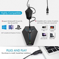 Usb Desktop Omnidirectionele Condensatormicrofoon Voor Pc En Laptop Gaming Onderwijs Met Mute-Knop En Led-Indicator