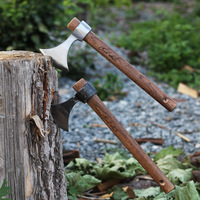 Hache en bois à manche inversé en forme d'éventail, portable, multi-usages, industrielle, bricolage, camping sauvage, survie, véhicule