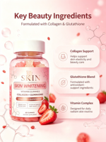 OEM ODM 60 Collageen Gummies met Biotine Multivitamine Laag-suiker Beauty Supplement voor Vrouwen