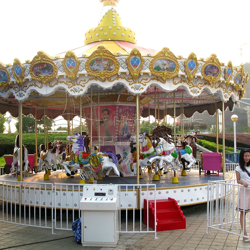 Indoor Carrousel Paard Kids Play Grond Games Carrousel Machine Voor Verkoop