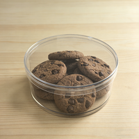 Boîtes à dessert jetables en plastique transparentes pour mousse au chocolat, fête d'anniversaire