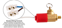 Ensemble de vanne de signalisation incendie flexible en acier inoxydable avec dispositif de retour pour système de lutte contre l'incendie
