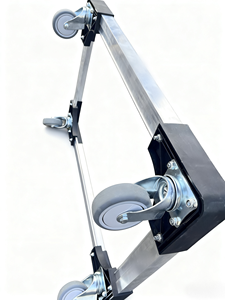 Plataforma <span class=keywords><strong>Dolly</strong></span> de 4 ruedas con ruedas giratorias silenciosas Aleación de aluminio de plástico Hueco Plano Tortuga Coche Rueda rodante silenciosa <span class=keywords><strong>Dolly</strong></span> - Product Image 3