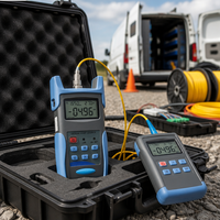 Medidor de Potencia Óptica Portátil JW3216 con Resolución de 0.01dBm, Detector InGaAs, Rango de -70~+10dBm, 850/1300/1310/1490/1550nm, Probador de Cables de Conexión