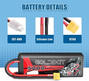 Batería Original GOLDBAT al por Mayor, 5.2Ah 70C 2S 7.4V Recargable, Paquete de Batería de Polímero de Litio para Autos RC, Truggy, Juguetes, para Evader - Product Image 2