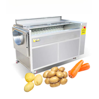 Hete Verkoop Automatische Zachte Harde Borstelrol Type Maca Wasmachine Verse Wortel Groente Borstel Peeling Reinigingsmachine Prijs