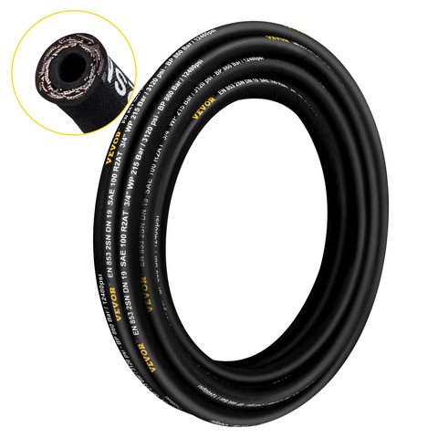 Support Customized Textile High Temperature and Wear Resistant Hydraulic Hose with Cutting Moulding Processing Services