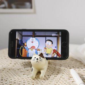 อุปกรณ์ตกแต่งบ้านน่ารัก ดีไซน์แข็งแรง รองรับสมาร์ทโฟนได้โดยไม่ล้ม ที่วางโทรศัพท์รูปแมวเรซิ่น - Product Image 5