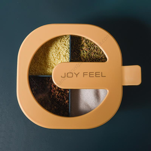 Contenedor de Plástico C309 al por Mayor para Condimentos de Alimentos, Tarros de Especias para Cocina, Botella de Almacenamiento de Cereales, Condimentos y Frijoles - Product Image 3