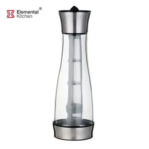 Sino Glas 1000Ml Huizen Transparant Glas Koud Brouwen Koffiezetapparaat Gallon Kruik Met Infuser