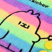 Journal en peluche mignon pour enfants, filles, étudiants, carnet en fausse fourrure, thème arc-en-ciel, cahier d'écriture, fournitures scolaires, cadeau, papeterie