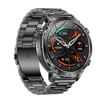 Nouveautés directes usine : Montre connectée tactique robuste AK106, 1400 mAh, étanche IP65, lampe torche LED, appels Bluetooth, assistant vocal IA, calendrier