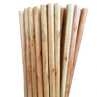 Manche de balai en bois peint coloré, export direct usine, manche de balai en bois verni diamètre 20mm-25mm
