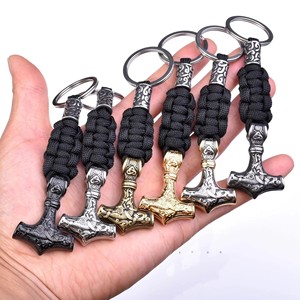 Porte-clés Marteau de Thor <span class=keywords><strong>Viking</strong></span>, Porte-clés tissé à la main - Product Image 1