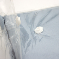 Sac en PVC transparent de haute qualité avec boutons pour l'emballage de draps de lit sur mesure