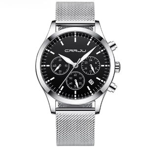New stainless steel Men <b>Watches</b> Classic Business Calendar luminous Sport <b>Waterproof</b> Chronograph Quartz <b>Watch</b> - Product Image 6