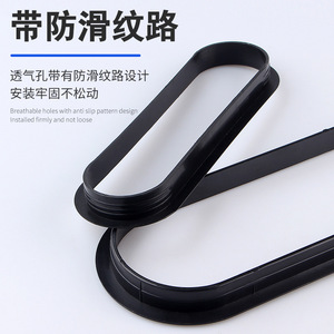<b>Plastic</b> Cable Management Cover Oval Shape PVC Non Slip <b>Hook</b> Type Ventilation Mesh Dustproof Minimalist Design - Product Image 1