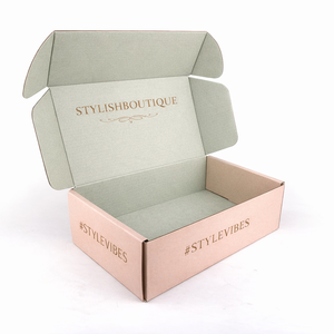 Caja de Envío para Camisetas, Cajas de Embalaje para Comercio Electrónico, Caja de Cartón Corrugado Tipo E con Cierre Automático, Fabricante Personalizado - Product Image 3