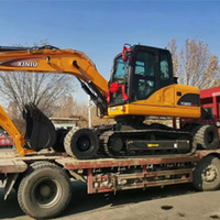 Rhinoceros X120plus Pelle sur chenilles à roues de 10 tonnes Pelle hydraulique compacte pour le terrassement de construction avec pince