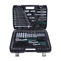 Ensemble d'outils à main en acier de 216 pièces, ensemble d'outils de réparation automobile, ensemble de clés à douille à cliquet professionnelles pour véhicules