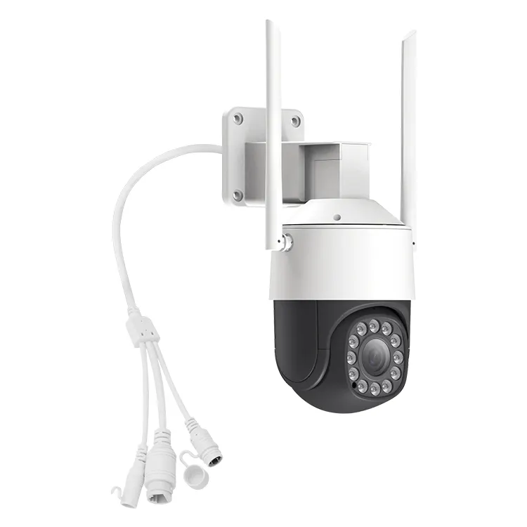 CCTV-Kamera 1080P PIR LED-Flutlicht 4 MP IP-Kamera Sicherheits farbe Nacht mit Zwei-Wege-Audio-Outdoor-PTZ-Starlight-Kamera