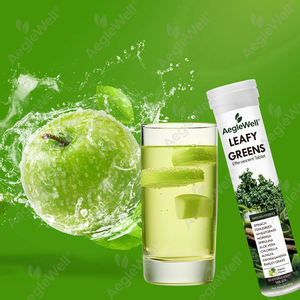 Tabletas Efervescentes de Vegetales Verdes Orgánicos de Marca Propia AegleWell - Espinaca, Kale y Trigo para Consumir Verduras Diarias - Product Image 3