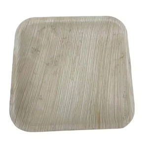 Platos y platos de cena cuadrados de hoja de Areca duraderos y ecológicos de 8 pulgadas para ocasiones de fiesta - Product Image 1