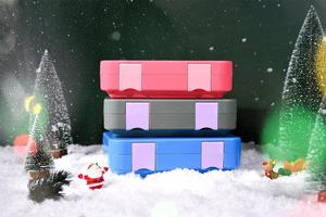 Kimthai กล่องอาหารกลางวันพลาสติกพร้อมช่องใส่น้ำแข็งสำหรับใส่อาหารไว้ในช่องใส่น้ำแข็งสำหรับใส่อาหารไปปิกนิกซอสของว่างพร้อมกล่องใส่น้ำแข็งแช่แข็ง - Product Image 3