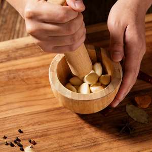 ชุดครกและสากไม้ไผ่แบบกำหนดเองสำหรับห้องครัว - Product Image 2