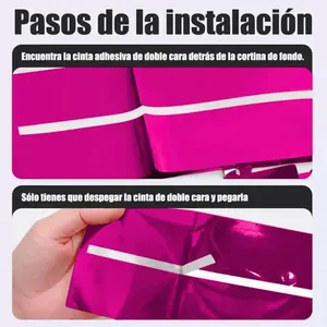 4 pezzi di tende metalliche per decorazioni per feste, stessi colori - Product Image 4