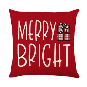 Christmas <b>Letter</b> Printed Polyester Throw Pillowcase Holiday Decorative Sofa <b>Cushion</b> Cover Bedroom Living Room - Product Image 4