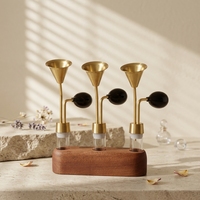 Customized 60ml Gold Brass Essential Oil Smelling Bottle, Fragrance Tester for SPA & Beauty Salon