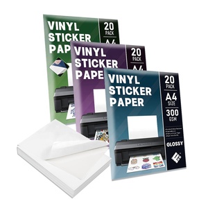 Offre Spéciale <span class=keywords><strong>Fanyi</strong></span> givré auto arc-en-ciel mat vinyle blanc A4 brillant pour imprimante à jet d'encre adhésif Transparent autocollant papier - Product Image 6