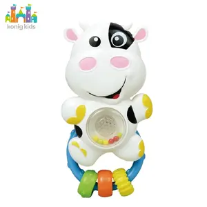 Konig Kids Baby Produkte Kunststoff Tiers pielzeug Baby Shaking Handglocken mit Musik Beleuchtung Baby Rassel Musikspiel zeug