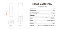 Speaker disko LED RGB portabel, Upgrade 2024 dengan lampu Beat-Sync, kabinet plastik tahan air tahan lama untuk acara game DJ